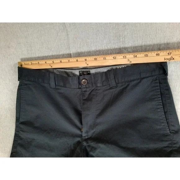J. Crew Short Mens Black 32 Flex Chino Short Buttons Zip Fly Stretch Flat Front